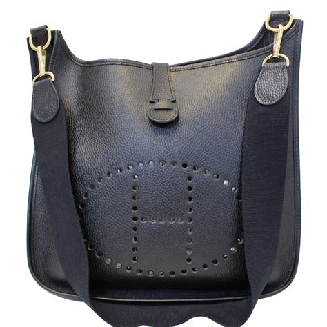 black hermes evelyne|hermes evelyne shoulder bag.